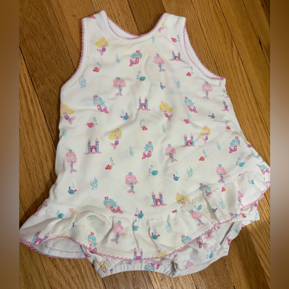 Kissy Kissy Girl's Mermaid Castle Bubble Romper 18-24M